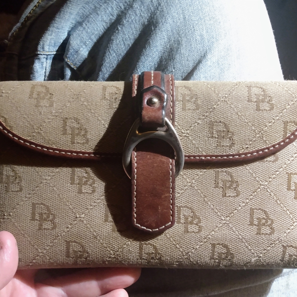 Vintage Rare DB Motif Checkbook Wallet